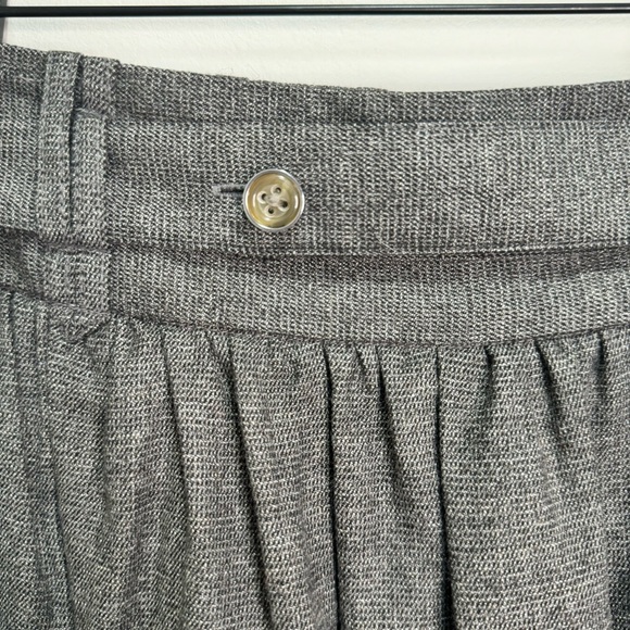 Robert Rodriguez Grey Wool Mini Skirt Attached Belt Size 2 - Picture 5 of 9